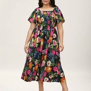 BloomChic Floral Black Dress